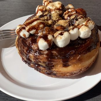 Toast - S'mores delight! It's a flaky on the inside doughnut - American Near Me - Sugar Land, Texas Toast - S'mores delight! It's a flaky on the inside doughnut - American Near Me - Sugar Land, Texas