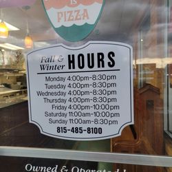 Aurelio's Pizza - Hours