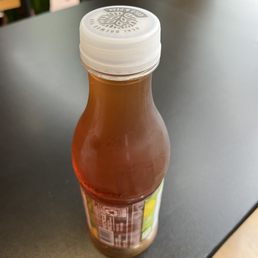 Iced tea, nice and cold from the cooler