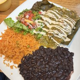 Pork tamales with green chile