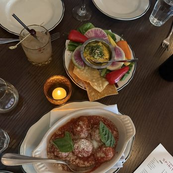 Zarella Pizzeria & Taverna - Meatballs & Carrot Dip - Italian Near Me - Chicago, Illinois