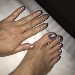 End result of my 1400 pesos package which includes a manicure, pedicure, and back massage.