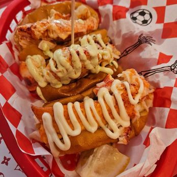 The Highroller Lobster - LOBSTER ROLL FLIGHT TG - Seafood Near Me - Portland, Maine The Highroller Lobster - LOBSTER ROLL FLIGHT TG - Seafood Near Me - Portland, Maine