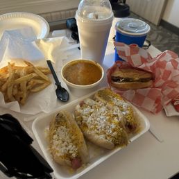 Cheese Coney, Pint of Chili Cheese Coney, Pint of Chili