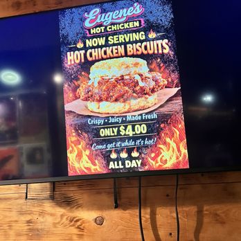 Eugene's Hot Chicken - Hot chicken biscuit - Food Trucks Near Me - Birmingham, Alabama Eugene's Hot Chicken - Hot chicken biscuit - Food Trucks Near Me - Birmingham, Alabama
