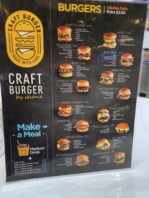 Menu photo 5 CRAFT BURGER By Shane - North Main Alpharetta, GA