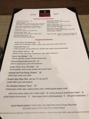 Menu photo 5 Epazote Kitchen & Cocktails Tucson, AZ