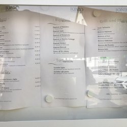 Ionio - Pizzeria - Speisekarte