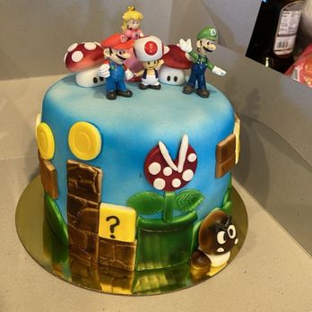 Sugar Bummm - Cutest Mario cake ever! - Cafes Near Me - Seattle, Washington
