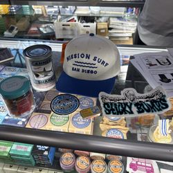 Mission Surf - Bought a fire cap, gummies, stickers, AND A SHARK IN A CANN!!!! Ahhh
