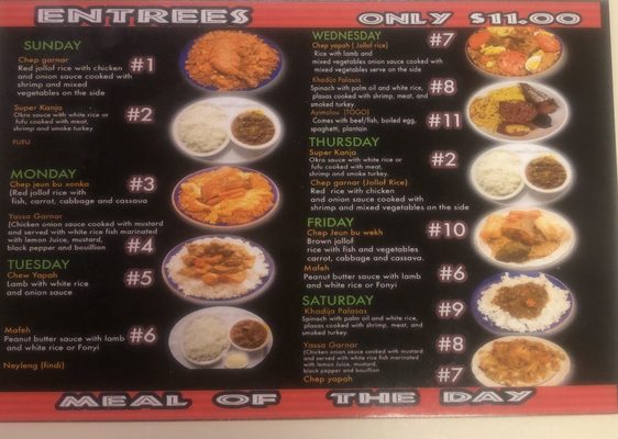 Menu photo 5 MaShallah African Restaurant Louisville, KY