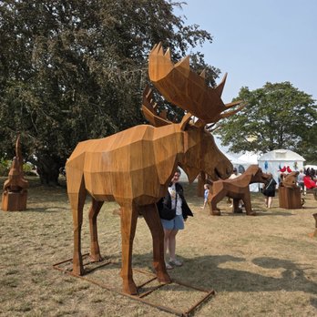 Laudholm Farm - This metal moose was tagged at $18,800.00 - Venues & Event Spaces Near Me - Wells, Maine