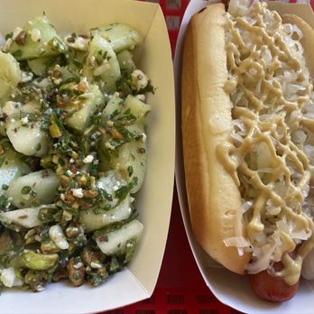 Debbie's - Cucumber Salad and Lingwall - Hot Dogs Near Me - Providence, Rhode Island