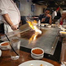 Benihana - Bethesda - The magic happening on the Hibachi grill!