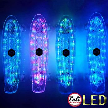 Cali Strong - The CALI Strong LED Light Clear Penny Skateboard Style with LED Light Wheels brings the retro back with a 22" plastic mini cruiser. - Skate Shops Near Me - San Diego, California Cali Strong - The CALI Strong LED Light Clear Penny Skateboard Style with LED Light Wheels brings the retro back with a 22" plastic mini cruiser. - Skate Shops Near Me - San Diego, California