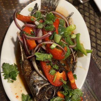 Bangkok Thai - 3 colored fried fish - Thai Near Me - Sacramento, California