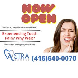Astra Dental - Call us and we will try our best to see you same day if you have a dental emergency.