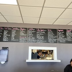 Cafe Tí Bo - Menu and checkout counter