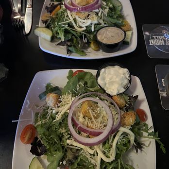 Mad Dog and Cat's Steak, Seafood, and Spirits - Complimentary dinner salads... - New American Near Me - Weldon Spring, Missouri