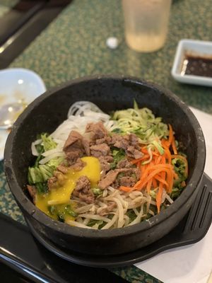 Photo of Young's Korean Restaurant - Rochester, NY, US. Beef dolsot bibimbap