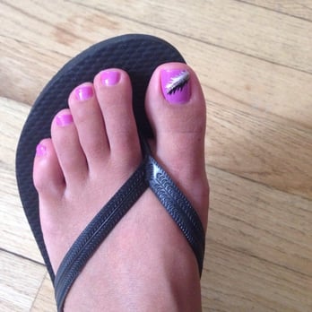 Astoria Nails - Pedicure with nail design - Nail Salons Near Me - Astoria, New York