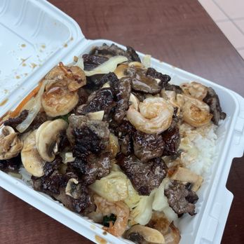 Honshu Hibachi - Greece - Chicken 6. Beef and Chicken Teriyaki Combo - Asian Fusion Near Me - Greece, New York Honshu Hibachi - Greece - Chicken 6. Beef and Chicken Teriyaki Combo - Asian Fusion Near Me - Greece, New York
