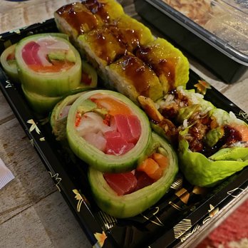 Moonga Sushi, Ramen & Bar - Sashimi Naruto Roll & Crunchy Spicy Tuna Roll - Sushi Bars Near Me - Lone Tree, Colorado Moonga Sushi, Ramen & Bar - Sashimi Naruto Roll & Crunchy Spicy Tuna Roll - Sushi Bars Near Me - Lone Tree, Colorado