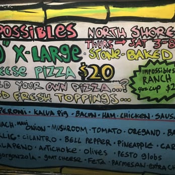 Impossibles Pizza - Pizza Near Me - Haleiwa, Hawaii Impossibles Pizza - Pizza Near Me - Haleiwa, Hawaii