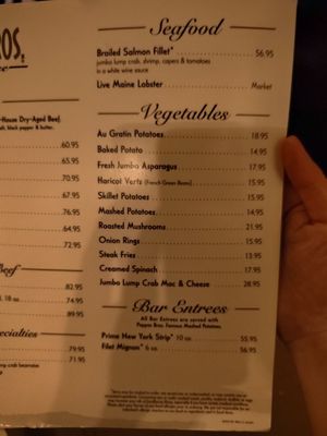 Menu photo 2 Pappas Bros. Steakhouse Dallas, TX
