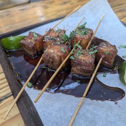 Pork Belly Skewers