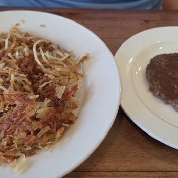Doug's Diner - Greeley - Side of hashbrowns and turkey sausage (there are 2 patties) - Diners Near Me - Greeley, Colorado