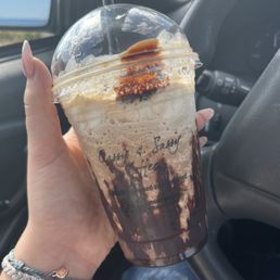 Toasted marshmallow mocha frappe