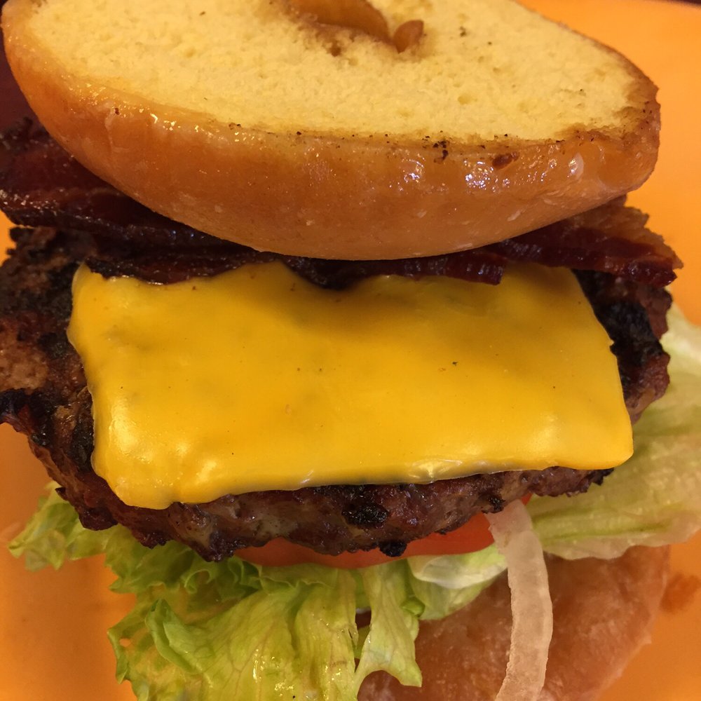 OL' Henry Restaurant - Yes. The bun is a glazed donut. A tasty one at that. Delicious burger! - Soul Food Near Me - St. Louis, Missouri