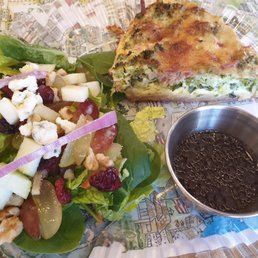 Quiche & Waldorf salad
