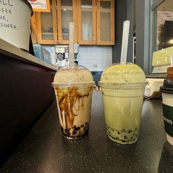 Tous Les Jours - Asama brown sugar bubble tea and matcha milk bubble tea - Coffee & Tea Near Me - Schaumburg, Illinois
