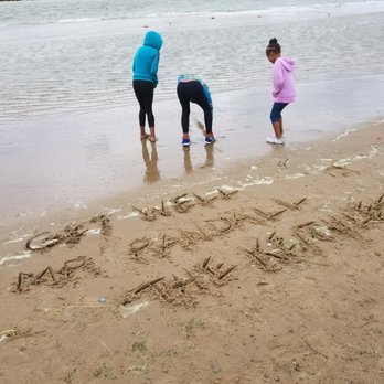 Union Pier Beach - My buddy was ICU sick so we sent him a card. - Beaches Near Me - Union Pier, Michigan