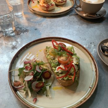 The Botanist - Smashed avocado toast and Hamhock benedict - Cocktail Bars Near Me - Sheffield, XSY