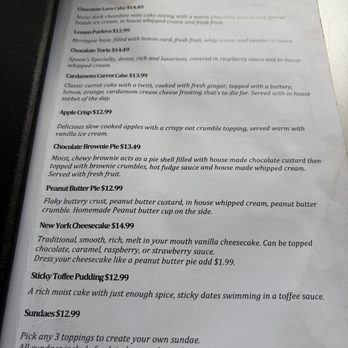 The Middle Spoon Desserterie & Bar - Menu - Desserts Near Me - Halifax, Nova Scotia The Middle Spoon Desserterie & Bar - Menu - Desserts Near Me - Halifax, Nova Scotia