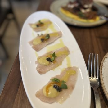Molyvos - Ionian Hamachi Crudo - Wine Bars Near Me - New York, New York