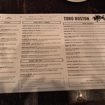 Toro - Tapas Bars Near Me - Boston, Massachusetts