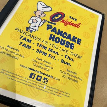 The Original Pancake House - Breakfast & Brunch Near Me - Bethesda, Maryland The Original Pancake House - Breakfast & Brunch Near Me - Bethesda, Maryland