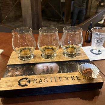 Castle & Key Distillery - Bourbon tasting board - Distilleries Near Me - Frankfort, Kentucky