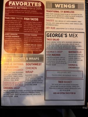 Menu photo 1 Georges Pub Jenks, OK Menu photo 1 Georges Pub Jenks, OK