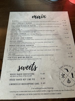 Menu photo 8 The Local's  Eatery Niceville, FL