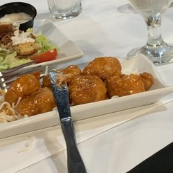Magnolia Point Golf & Country Club Clubhouse - Sesame chicken with crispy noodles.