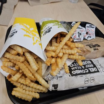 Del Taco - Large and Regular French Fries - Mexican Near Me - Redlands, California Del Taco - Large and Regular French Fries - Mexican Near Me - Redlands, California