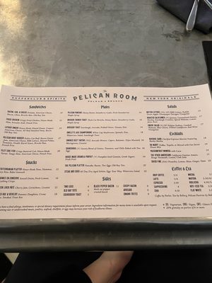Menu photo 1 The Pelican Room Pelham, NY
