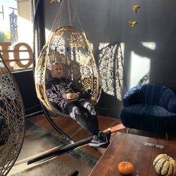 The Crepery - Hanging chair, pumpkins - Creperies Near Me - Logan, Utah