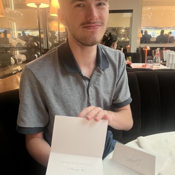 Spago - Congratulations note from the chef! - New American Near Me - Beverly Hills, California