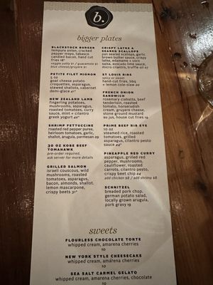 Menu photo 2 Blackstock Bistro Gunnison, CO Menu photo 2 Blackstock Bistro Gunnison, CO